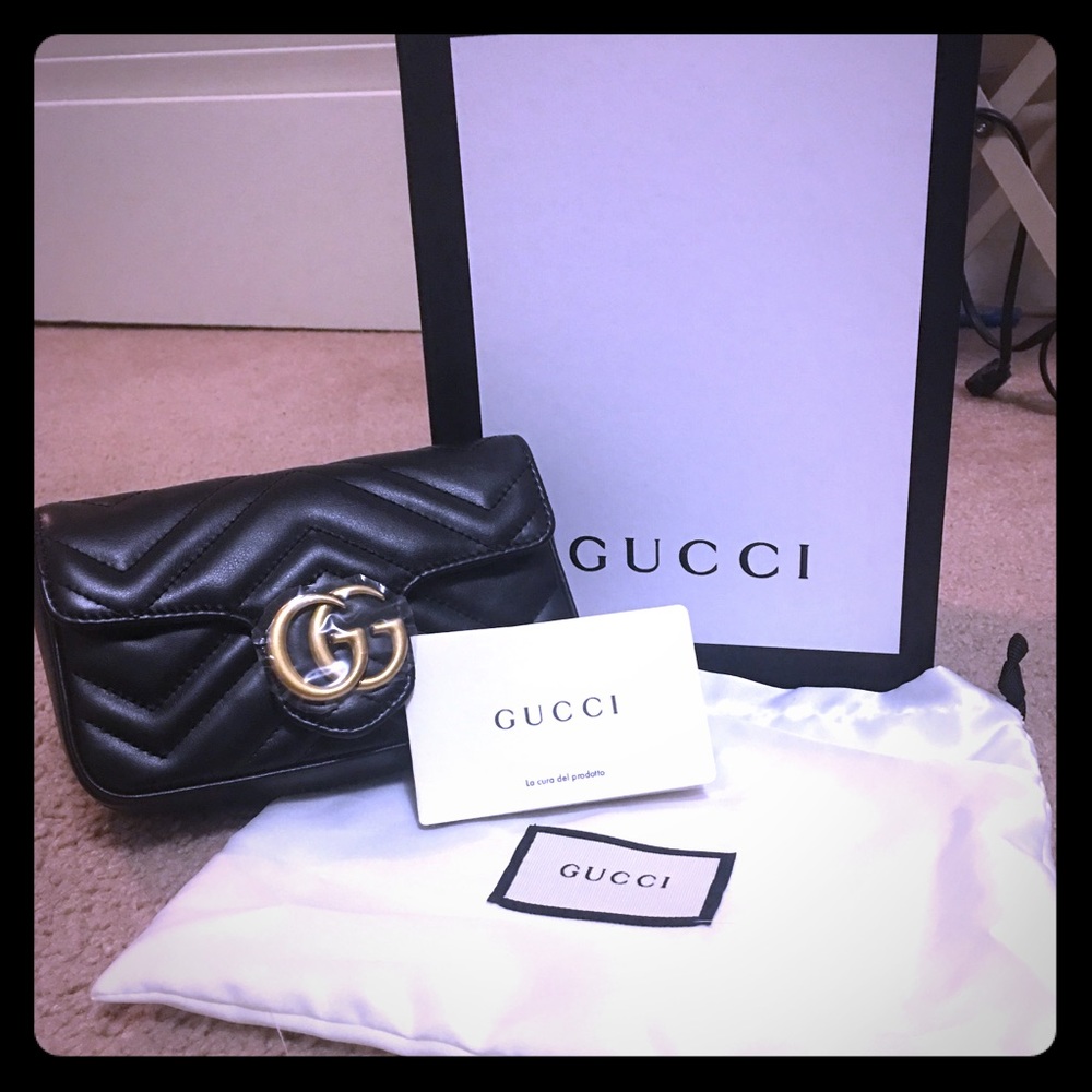Authentic gucci super mini marmont